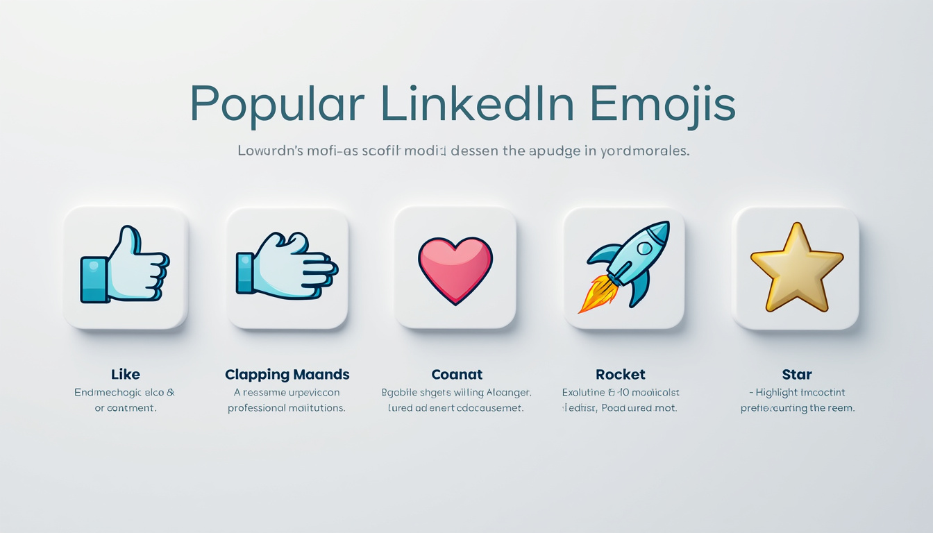 découvrez comment utiliser les emoji entreprise sur linkedin pour renforcer votre marque personnelle, attirer l’attention et vous démarquer efficacement des autres professionnels avec notre guide complet.