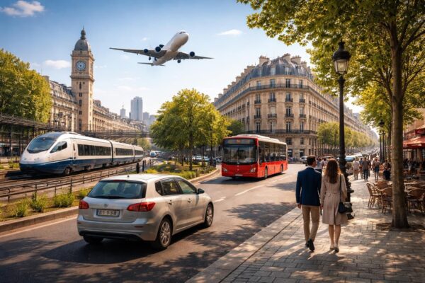 Trajets entre gare de Lyon et Montparnasse : train, avion, bus, voiture ou à pied